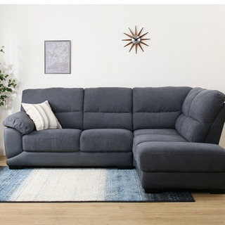 【3/8引取りに来ていただける方お値下げします。】ニトリ　L字型ソファ　カウチソファ