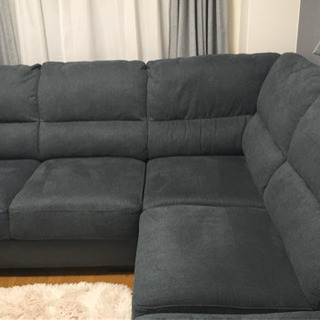 【3/8引取りに来ていただける方お値下げします。】ニトリ　L字型ソファ　カウチソファ