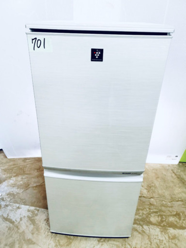 701番 SHARP✨ ノンフロン冷凍冷蔵庫❄️  SJ-PD14T-N‼️
