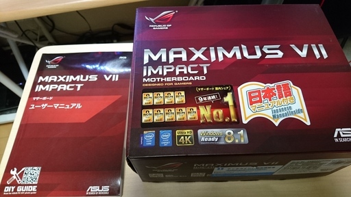 PCパーツ ROG MAXIMUS VII IMPACT（Z97 Mini-ITXマザーボード）OS付き 