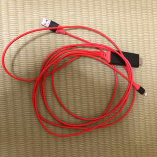 HDMI変換ケーブル　赤