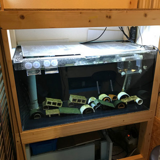 900 アクリル水槽オーバーフロー水槽大型水槽キャビネット水槽台