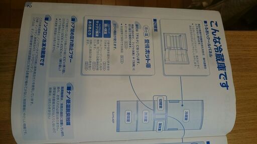 冷蔵庫（４００Ｌ～）シャープ製　中古　左右開きドア　※説明書あり