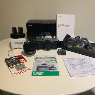 【美品・保証書付き】FUJIFILM X-T30 XC15-45...