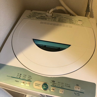 【中古】SHARP 洗濯機　4.5Kg