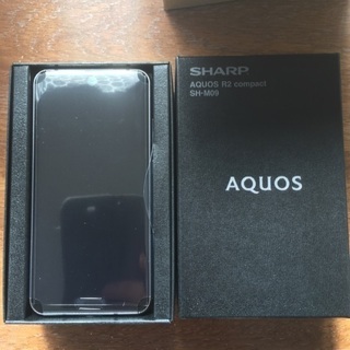 新品 SHARP SH-M09 AQUOS R2 compact ピュアブラック SIMフリー
