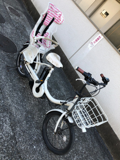 【交渉中】bikke 子供乗せ　中古　充電器付き