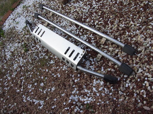 パジェロミニ H58A 純正サイドステップバー＆アンダーガード3点  