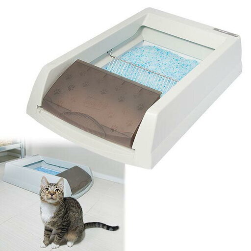 【全自動猫トイレ】PetSafe スクープフリー オリジナル 自動ねこトイレ＆専用シリカゲル