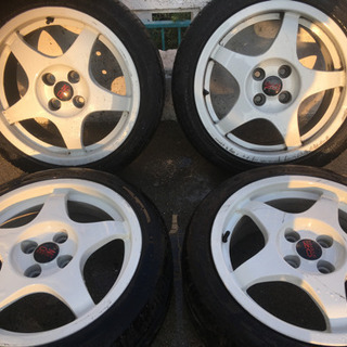 OZ クロノ pcd100 4穴　7J-16 バリ山タイヤ OZ クロノ pcd100 4穴 7J-16 バリ山タイヤ