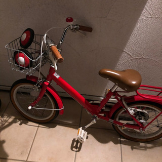 赤い子供用自転車4〜6歳くらいまで
