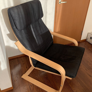 IKEA POÄNG (イケア ポエング)  椅子 黒 ブラック 