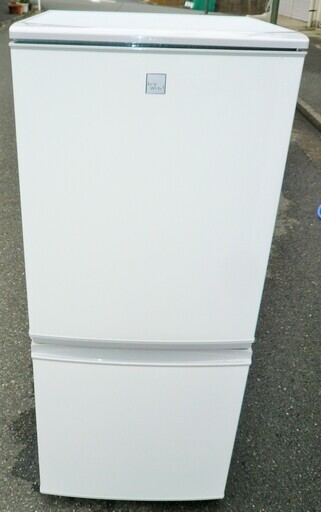☆シャープ SHARP SJ-14E6-KW 137L 2ドアノンフロン冷凍冷蔵庫◆2019年製・つけかえどっちもドア