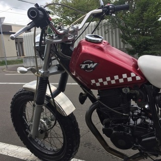 ヤマハTW200ディスク ロンスイ スカチューン 峠速いキック一発始動