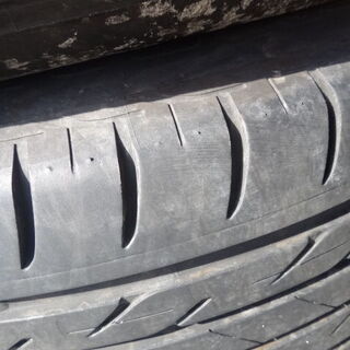 決まりました！バリ山ガリ傷無し美品！2017年製　ネクストリー 195/60R15 6.5J-OFF45　PCD100 114.3 10穴マルチ　ラフェスタ　インプレッサ　