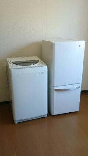 2ドア冷蔵庫◆6キロ洗濯機◆セット販売◆保証付き◆配送設置無料!!