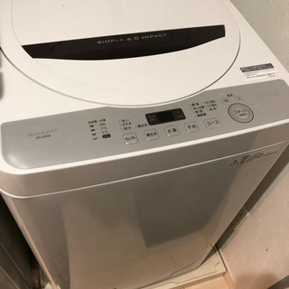 SHARP製【洗濯機ES-GE5B . 98L】2018年製/状...