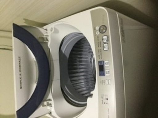 Sharp全自動洗濯機　ES-GE55R 綺麗です。学生　単身赴任に最適　5.5kg 37L