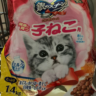 【譲渡進行中】銀のスプーン　子猫用　3/4袋お渡し可