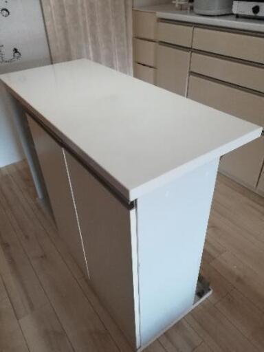 キッチンカウンター白ホワイト幅115オシャレ あいち 妙興寺の家具の中古あげます 譲ります ジモティーで不用品の処分
