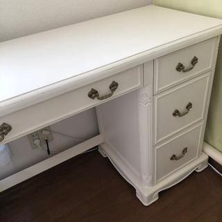 ◉シャビーフレンチ白家具デスクセット◉
