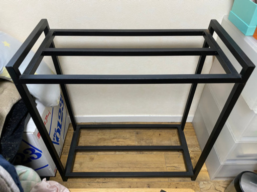 60cm水槽用組立2段台 ブラック 水槽台 キャビネット M 梅ヶ丘のその他の中古あげます 譲ります ジモティーで不用品の処分