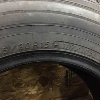 YOKOHAMA JOB RY52 195/80R15 15インチ 夏タイヤ 4本 2018年製 バリ溝 ハイエース キャラバン等　(TB155) クレジットカード QR決済可能