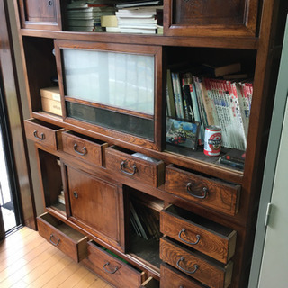 昔の水屋 前欅たっぷり収納 古民芸