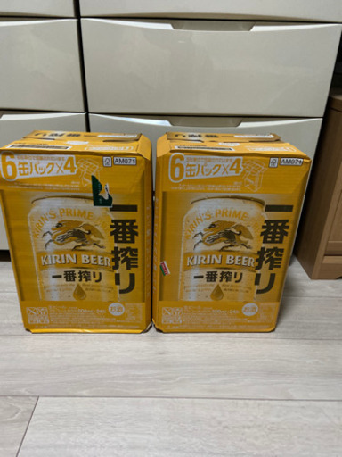 キリン一番搾り　500ml 24缶　2箱