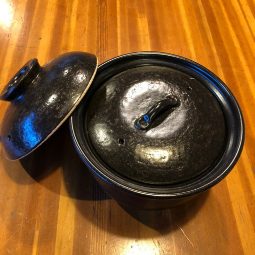 AKOMEYA TOKYO　有田焼 黒釉 土鍋 3合