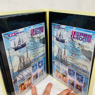 美品】20世期デザイン切手　1～17集ファイル付　江戸開府400年切手1～3集　その他地方自治体切手　偉人切手等　24470円分！