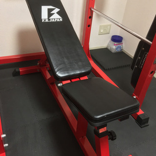 パワーラック　ベンチ　ダンベルセット　トレーニング