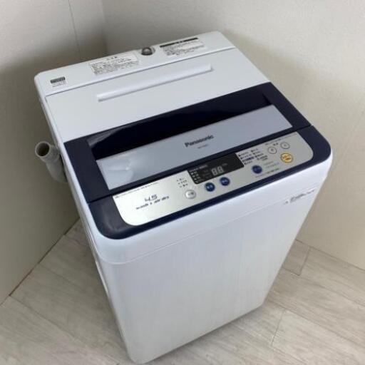 中古 4.5kg 送風乾燥機能付き 全自動洗濯機 パナソニック 2014年製造 槽洗浄 単身用 一人暮らし用 新生活家電 安い 6ヶ月保証付き【型番掲載商品】