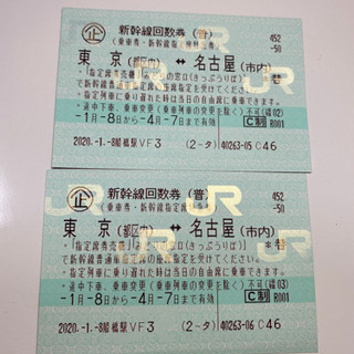 新幹線切符(名古屋⇆東京)