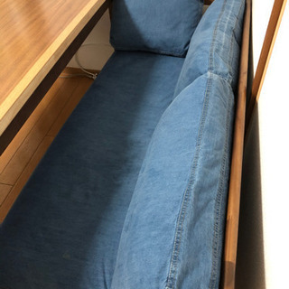 unicoダイニングソファ&ニトリ、コタツ付きダイニングテーブル