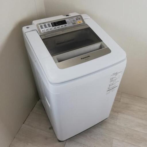 中古 高年式 9.0kg 全自動洗濯機 パナソニック NA-FA90H2 2016年製 即効泡洗浄 エコナビ 大容量 インバーター 世帯向け 6ヶ月保証付き