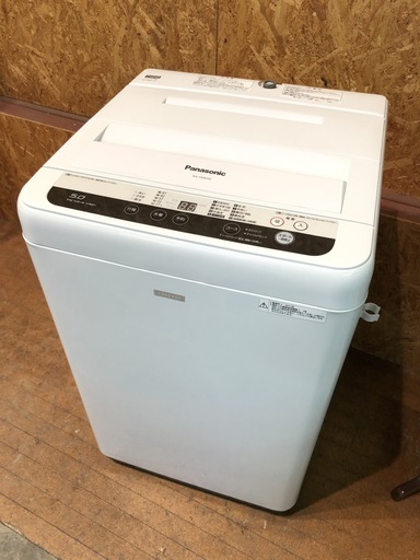 【管理KRS164】Panasonic 2017年 NA-F50B10C 5.0kg 洗濯機