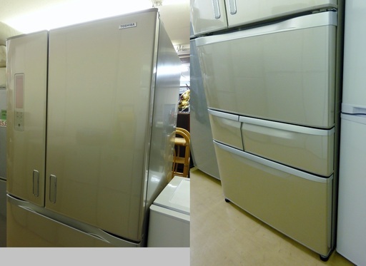 【国内在庫】 G-461◎中古品◎TOSHIBA ノンフロン冷凍冷蔵庫 GR-E62FX(NC) 2012年 冷蔵庫