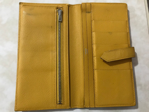 Hermès  エルメス　べアン　長財布　イエロー　中古