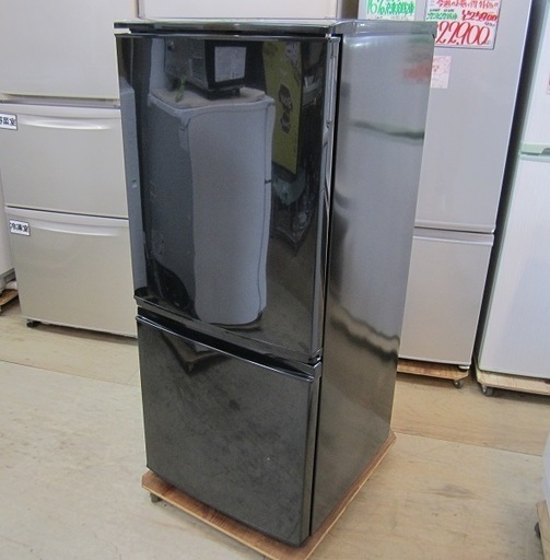 【販売終了しました。ありがとうございます。】SHARP　2ドア　137L　冷凍冷蔵庫　SJ-D14B　2016年製　中古品　/　人気のブラックカラー　どっちもドア　相模原市
