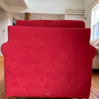 1人掛け赤いソファー