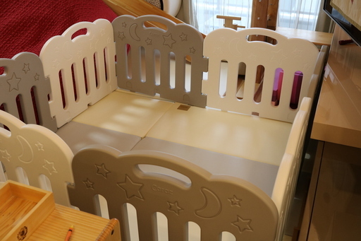 Caraz カラズ ベビーサークル 8枚セット スタンド2個セット ベビー