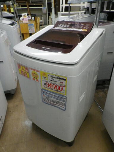 【6ヶ月保証付】参考定価 ¥89,420 2014年製 Panasonic パナソニック 洗濯乾燥機 洗濯8kg 乾燥4.5kg NA-FW80S1 エコナビ搭載 速攻泡洗浄