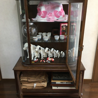 時代物 西洋アンティーク家具 飾り棚