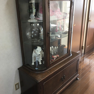 時代物 西洋アンティーク家具 飾り棚