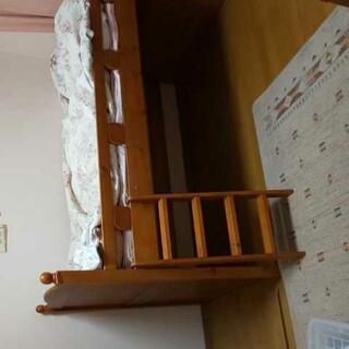 白木調ロフトベッド