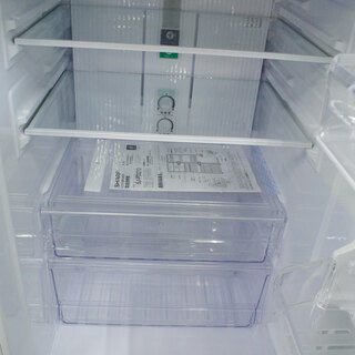 店舗同時販売品)SHARP 2017年製 271L 2ドア冷蔵庫 SJ-PD27D-W