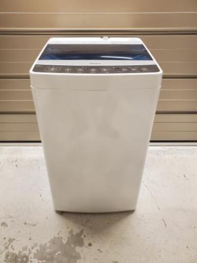 美品 18年製 ハイアール 全自動洗濯機 JW-C55A(W) 5.5k 簡易 乾燥機能付