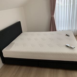 外国有名ブランドテンピュールベッド（電動リクライニング）＆マットレス（センセーション）高級電動シングルベッド二つ、高級電動ダブルベッド一つ、外国有名ブランド＆またメーカー保証期間内