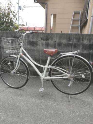 ロココ　白　自転車　中古　27インチ